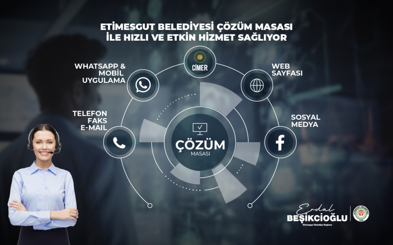 ETİMESGUT BELEDİYESİ ÇÖZÜM MASASI İLE HIZLI VE ETKİN HİZMET SAĞLIYOR