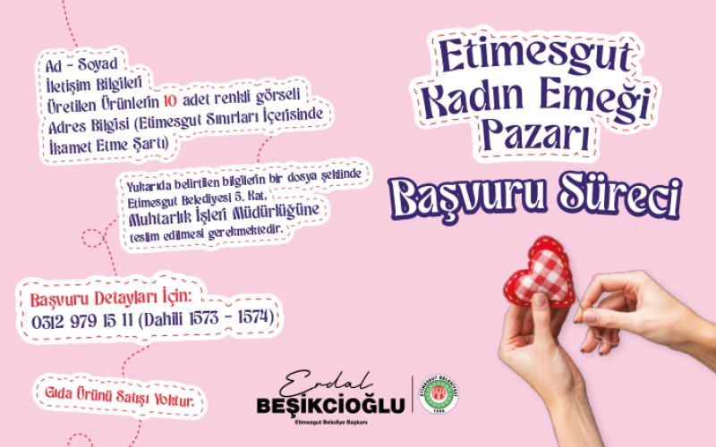 KADIN EMEĞİ PAZARI BAŞVURUSU