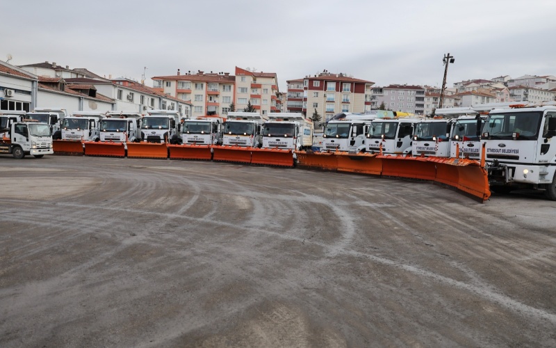 ETİMESGUT BELEDİYESİ KARLA MÜCADELEYE HAZIR