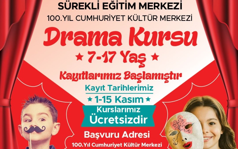 ETİMESGUT BELEDİYESİNDEN ÜCRETSİZ DRAMA KURSU