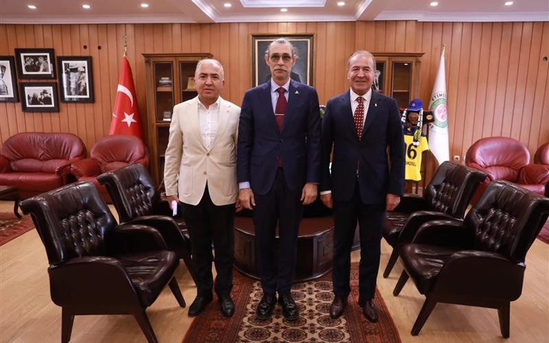 BAŞKAN BEŞİKCİOĞLU ABB KÜLTÜR VE TABİAT VARLIKLARI DAİRE BAŞKANI BEKİR ÖDEMİŞ İLE BİR ARAYA GELDİ