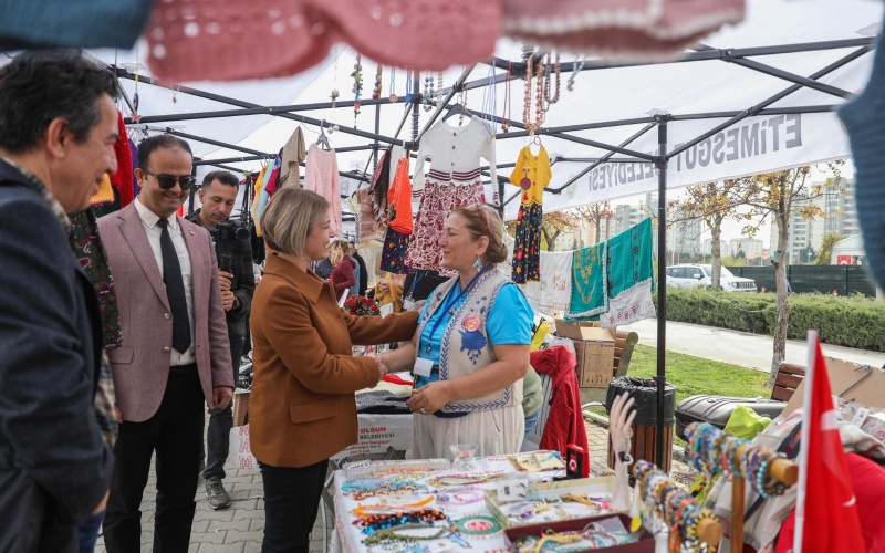 ETİMESGUT BELEDİYESİ’NDEN KADIN EMEĞİ PAZARINA DESTEK